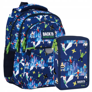 Školský batoh BackUP Gamer pre chlapca, 1. trieda