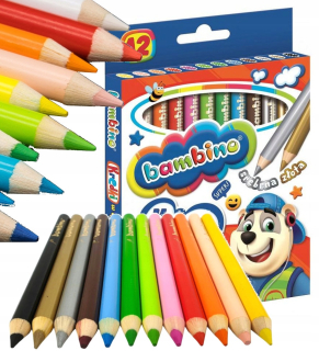 Bambino ceruzka ceruzky hrubé 12 farieb