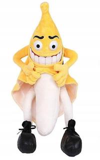 Banana Man plyšová zábavná hračka plnená ba