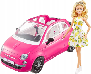 Barbie Bambola E Fiat 500 GXR57
