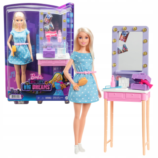 Barbie Big City Malibu Doll + Gyg39 toaletný stolík