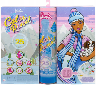Barbie Color odhaľte adventnú kalendárnu bábiku