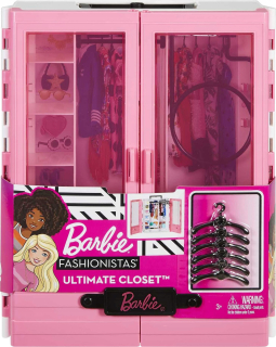 Prenosný šatník Barbie GBK11 pre šatníkové oblečenie