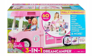 Barbie Kamper 3in1 GHL93 Mattel Camper Car Vozidlo