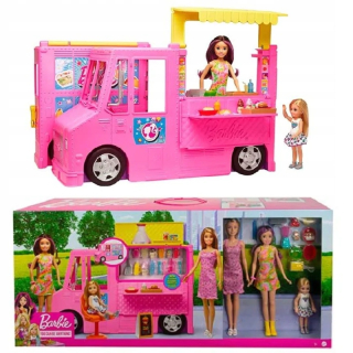Barbie Food Truck + Doll Family GWJ58