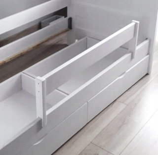 Bariéra pre posteľ 120 cm drevené buk