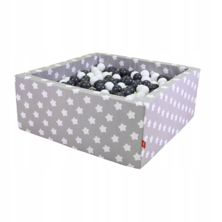 Bazén s loptičkami, 100 loptičiek, sivé hviezdy