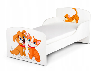 Posteľ Leomark 76 x 144 cm biela