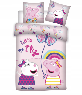 Posteľná bielizeň set peppa prasa BRM006003 100 x 135 cm