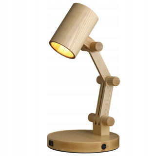 Spálňová nočná lampa 220V bezdrôtový nabíjací stôl