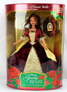 Belle očarená vianočná sviatok princezná Belle