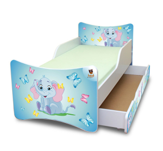 BestForkids Bed Matrace+zásuvka 70x140 30- WEW
