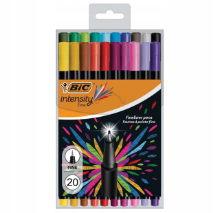 Intenzita BIC Jemné v prípade 20 farieb