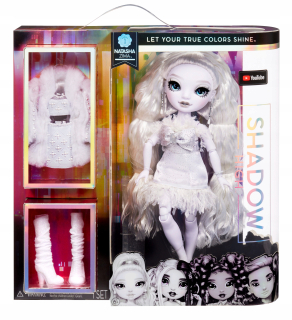 Biela bábika Rainbow High Shadow Natasha Winter Mga