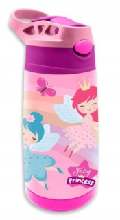 Oceľová tepelná fľaša s vodou 400 ml rozprávková princezná KL112