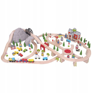 Bigjigs Toys Horská dráha pre deti 112 el.