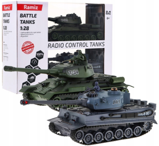 Bitka pri Tiger vs T-34 tanky 1:28
