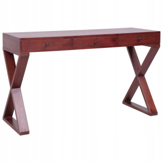 Počítačový stôl, hnedý, 132 x 47 x 77 cm, lítia