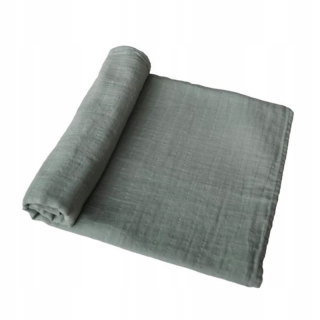 Prikrývka 120 x 120 cm odtiene zelenej