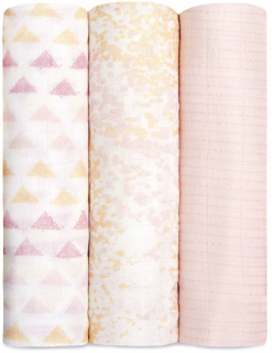 Prikrývka Aden 120 x 120 cm odtiene ružovej