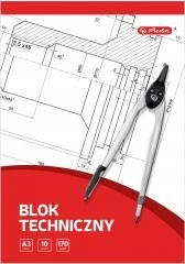 Technický blok A3/10K biely (10 ks) Herlitz