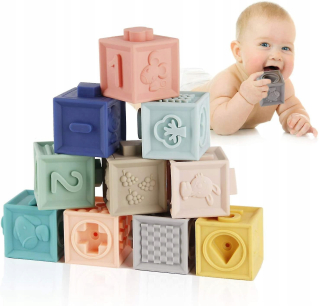 Detské bloky, mäkké bloky, zuby pre Dzy
