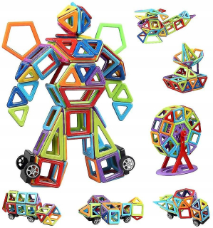 Magnetické bloky 3D hračky 109 ks.