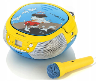 Boombox CD USB Aux Karaoke Radio Microfone [L312