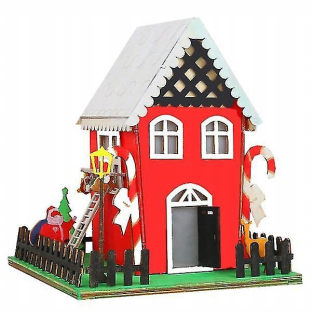 Vianočné 3D drevené puzzle darček pre domácich majstrov r
