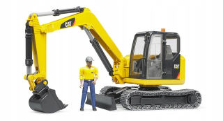 Bruder 02466 CAT MINI -Expert s figurínom zamestnanca