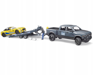 Bruder 02504 Dodge Ram s odťahovým vozidlom a autom