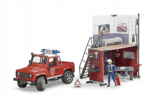 Bruder 62701 Hasičská hasičská stanica Land Rover Defender