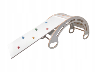 Bujak, Bujaczek+Slide- Montessori mdf biely