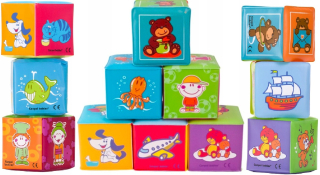 Canpol Soft Cubes Vzdelávacie bloky 6ks 2/817