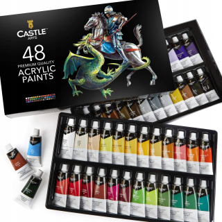 Hradné umenie prémiové akrylové farby 48 x 22 ml