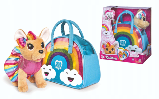 Chi Chi Love Rainbow Módny maskot pes +kabelka