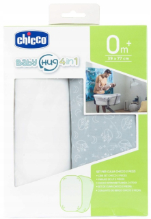 Chicco Baby Hug 4in1 Gray Sheet 2 ks.