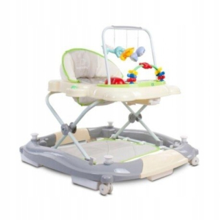 Walker Cradle Kitty s vrakami zelená