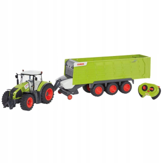 Traktor s diaľkovým ovládaním Claas s prívesom
