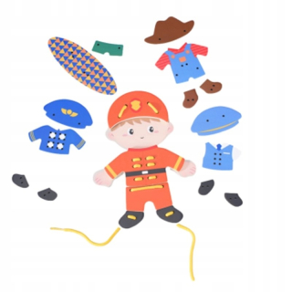 Klasický svetový drevený figurín String Boy