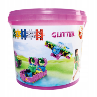 CLICS- Construction Blocks 8in1 Glitter Hit!