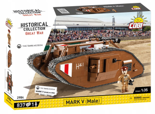 COBI 2984 British Tank Mark proti muž