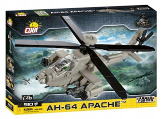 COBI 5808 ozbrojené sily AH-64 Apache vrtuľník 1: 4