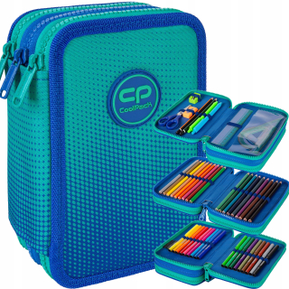 Coolpack ceruzka puzdra trojnásobné vybavenie Gradient Blu