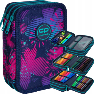Coolpack ceruzka puzdra trojnásobné vybavenie motýľ wly
