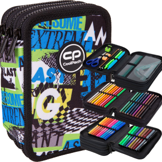Coolpack tri -Chamber Cencil Case Center Center