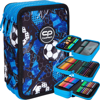 Coolpack tri -Chamber Cencil Case Futbal
