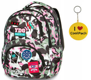 Coolpack School Backpack Dart Camo Pink 27L A29112