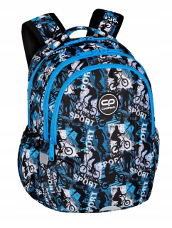 Coolpack School Batoh pre chlapcov pre cyklistov modrá