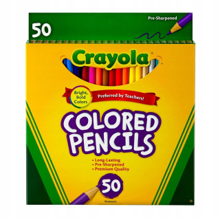 Crayola farebné ceruzky pastelky 50 farieb